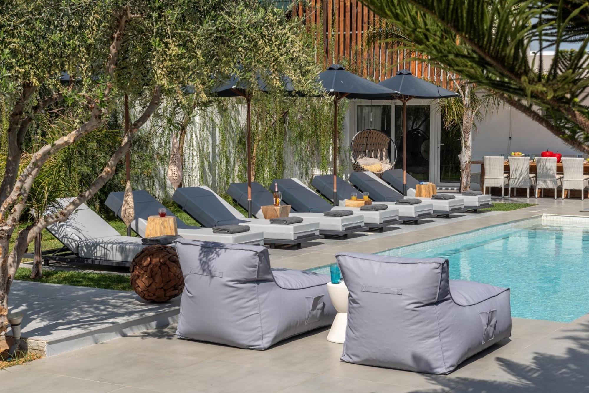 Hypnosis Beachside Villa With Private Heated Pool Jeorjoúpoli Eksteriør bilde