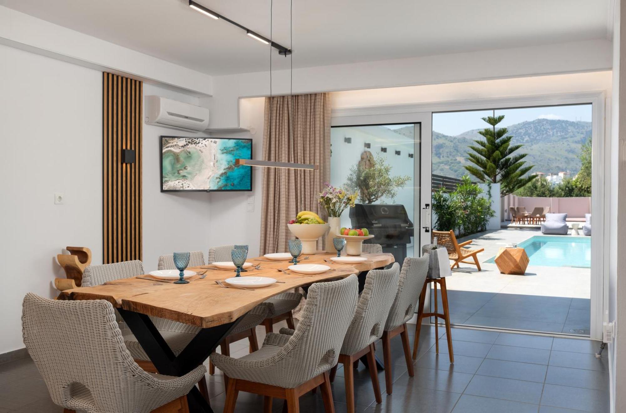 Hypnosis Beachside Villa With Private Heated Pool Jeorjoúpoli Eksteriør bilde